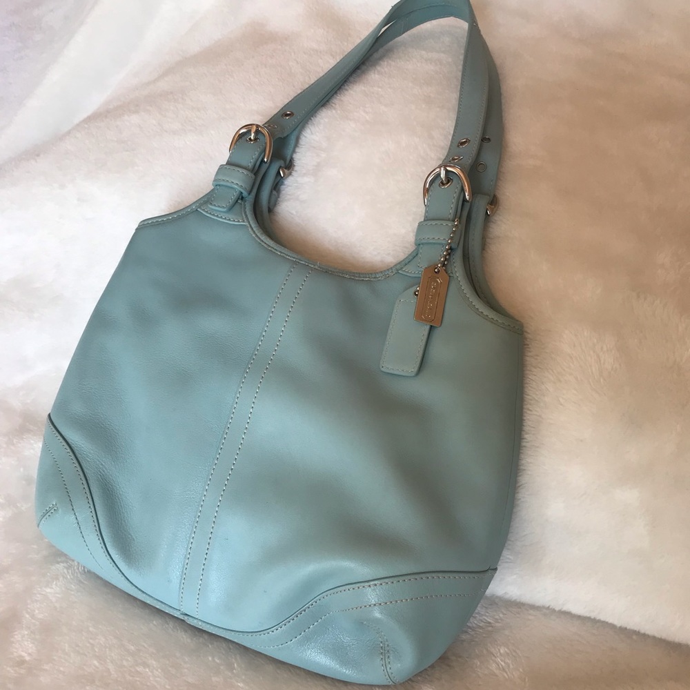 Tiffany turquoise mini authentic COACH purse